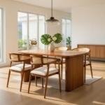 desain meja makan salur minimalis