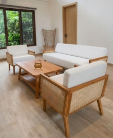 kursi tamu rotan asli